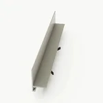 Микроплинтус Laconistiq L MAX Светлый шампань анодированный (2450х4,9х16,2х35,6мм)