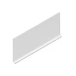 Алюминиевый плинтус Neexy Муар белый AKBD80-SW (2500х80х10 мм)