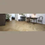 Каменный SPC ламинат FirmFit Herringbone Дуб натуральный браш EW-2966