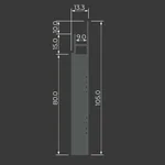 Скрытый плинтус Теневой профиль Ликорн С-02.2.1