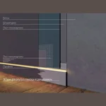 Вставка для скрытого плинтуса из дюрополимера Laconistiq (2000х13х80 мм)