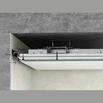 Теневой потолочный карниз Laconistiq GIPS под подсветку без покрытия (3000х44,1х43,8мм)