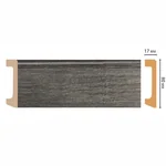 Плинтус напольный DECOMASTER D235-87 ДМ (80*17*2400мм)