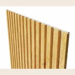 Акустические стеновые панели Cosca Decor, войлок серый, ДУБ МЕДНЫЙ (2750х600 мм)