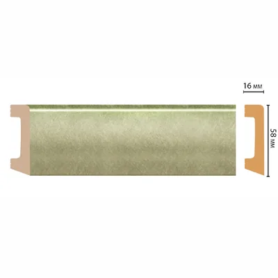 Плинтус напольный DECOMASTER D234-373ДМ (58*16*2400мм)