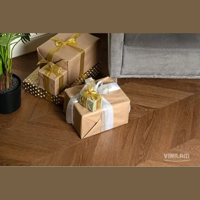 Виниловый ламинат VINILAM PARQUET CHEVRON Glue I1651102 Шеврон Плезир (690х115х2.5мм)