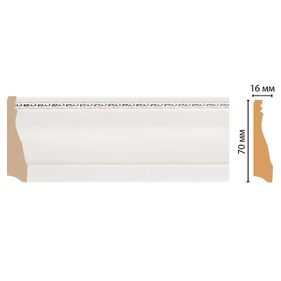 Плинтус напольный DECOMASTER 193-60 ДМ (70*16*2400 мм)