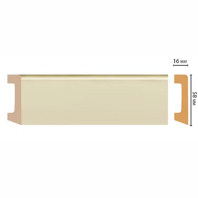 Плинтус напольный DECOMASTER D234-61ДМ (58*16*2400мм)