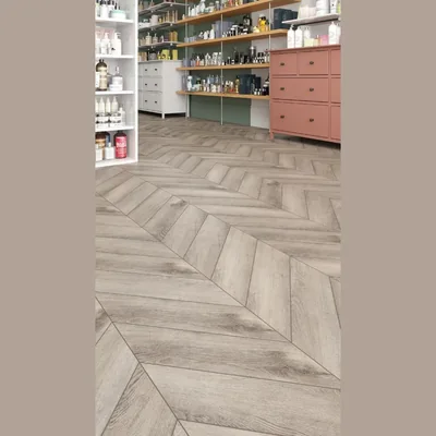 Кварцвиниловая клеевая плитка Alpine Floor CHEVRON ALPINE LVT Дуб Исида 20-8 — Упаковка (1.973м2)