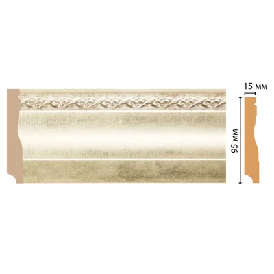 Плинтус напольный DECOMASTER 153-937 ДМ (95*12*2400 мм)
