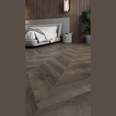 Кварцвиниловая клеевая плитка Alpine Floor CHEVRON ALPINE LVT Дуб Антарес 20-9 — Упаковка (1.973м2)