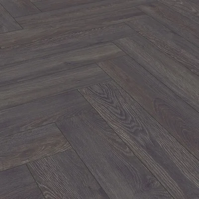 Ламинат Kronotex Herringbone D 6010 Дуб Эльба черный