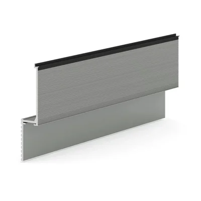 Теневая рейка Laconistiq micro (скрытый наличник) RAL 9016 черный муар (93х15,7х3000мм)