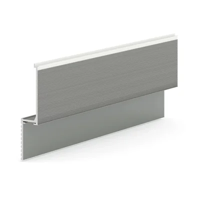 Теневая рейка Laconistiq micro (скрытый наличник) RAL 9005 белый муар (93х15,7х1000мм)