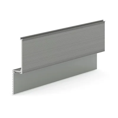Теневая рейка Laconistiq micro (скрытый наличник) RAL 9006 серебряный муар (93х15,7х1000мм)