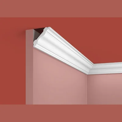 Потолочный плинтус Cosca Decor KX017, 43х43x2000, экополимер