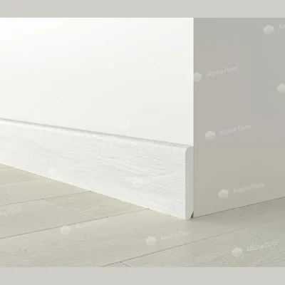 Напольный плинтус Parquet Light Белый SK 13-0 (2200х80х12.5мм)