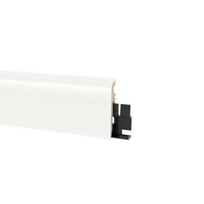 Плинтус из дюрополимера Arbiton VIGO 60 MONO 001 БЕЛЫЙ 2200x60x10