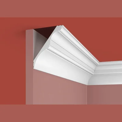 Потолочный плинтус Cosca Decor KX013, 95х75x2000, экополимер