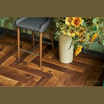 Виниловый ламинат VINILAM PARQUET HERRINGBONE Glue GD11155 Паркет Парижский Glue (2,5) — Упаковка (2.79м2)