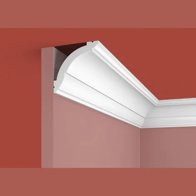 Потолочный плинтус Cosca Decor KX005, 71х69x2000, экополимер