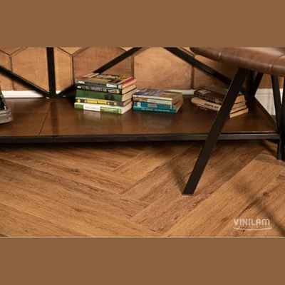 Виниловый ламинат VINILAM PARQUET HERRINGBONE Glue GD11210 Паркет Де Вилль Glue (2,5) — Упаковка (2.79м2)