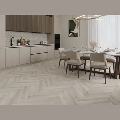 Каменный SPC ламинат CronaFloor Herringbone 2.0 Дуб Гавр H013 (640х128х4,5мм)