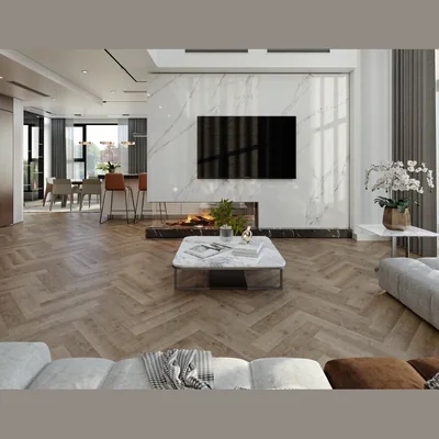 Каменный SPC ламинат EVOFLOOR Parquet Click Chestnut Каштан (600х125х4.0мм)
