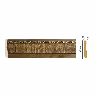 Плинтус напольный DECOMASTER 153-4 ДМ (95*12*2400 мм)