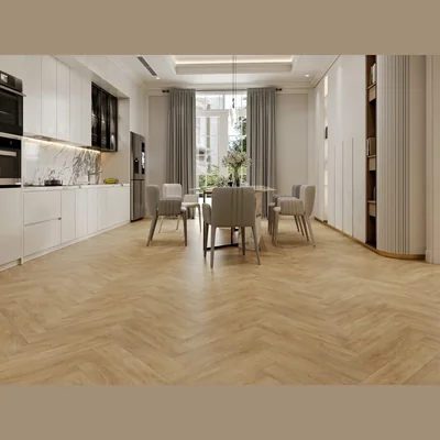 Каменный SPC ламинат EVOFLOOR Parquet Click Oak Sand Дуб Песочный (600х125х4.0мм)