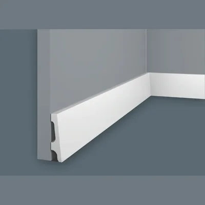Плинтус из дюрополимера Cosca Decor PX045, 63х16x2000, экополимер