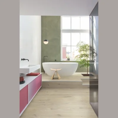 Плитка ПВХ Quick Step Alpha Vinyl Medium Planks Дуб хлопковый бежевый AVMP40103 — Упаковка (1.87м2)