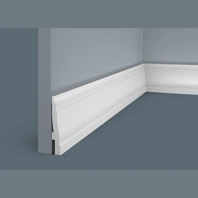 Плинтус из дюрополимера Cosca Decor PX024, 80х14x2000, экополимер
