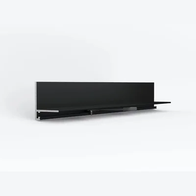 Микроплинтус Laconistiq MICRO L Чёрный анодированный (2450х25.8х16.2х5мм)
