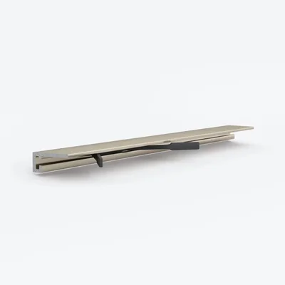 Микроплинтус Laconistiq MICRO 11 MINI Светло-золотой анодированный (2000х11х5мм)