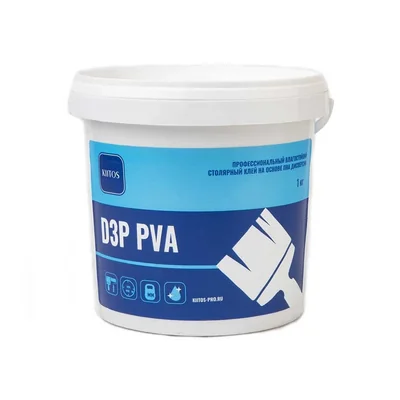 Влагостойкий клей ПВА KIITOS D3P PVA 1 кг