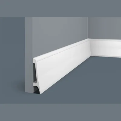 Плинтус из дюрополимера Cosca Decor PX018, 80х20x2000, экополимер