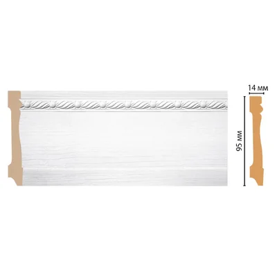 Плинтус напольный DECOMASTER 195-16 (95*14*2400мм)