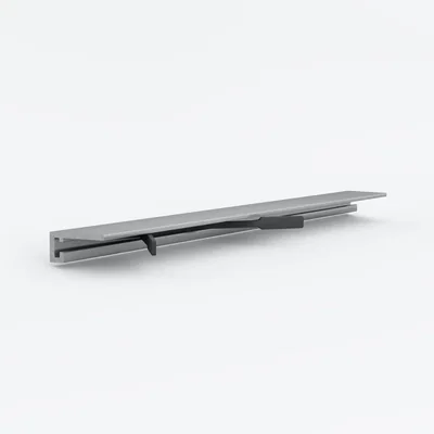 Микроплинтус Laconistiq MICRO 15 CLASSIC Серебряный анодированный (2450х15х5мм)