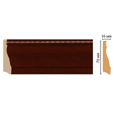 Плинтус напольный DECOMASTER 193-52 (70*16*2400мм)