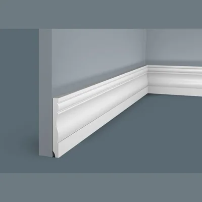 Плинтус из дюрополимера Cosca Decor PX015, 80х11x2000, экополимер