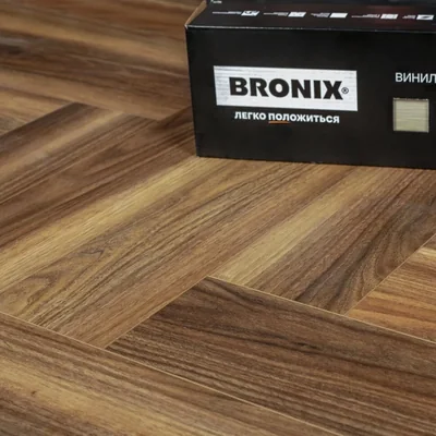 Каменный SPC ламинат BRONIX KVARR Herringbone Walnut (635х127х4мм)