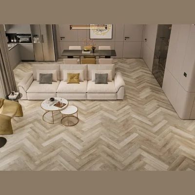 Каменный SPC ламинат CronaFloor Herringbone Дуб Лилль H007 (640х128х4,5 мм) — Упаковка (1.31м2)