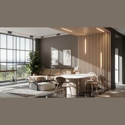Брус декоративный МДФ Ликорн 40*40 Кремовый БД-1.40