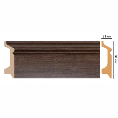 Плинтус напольный DECOMASTER D122-74ДМ (78*21*2400мм)