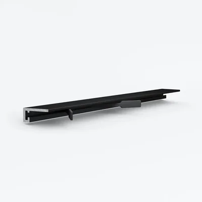 Микроплинтус Laconistiq MICRO 19 ARM Чёрный анодированный (2450х19х5,5мм)