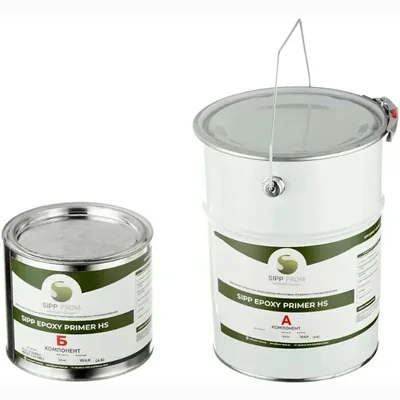 Двухкомпонентная эпоксидная грунтовка SIPP Epoxy Primer HS, глубокого проникновения 5,2 кг