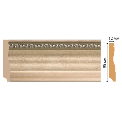 Плинтус напольный DECOMASTER 153-59 (95*12*2400мм)