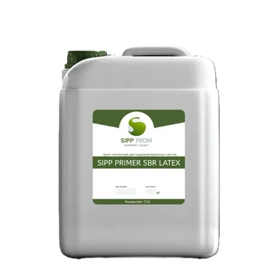 Грунт латексный для гидроизоляционных систем SIPP Primer SBR LATEX 5л.