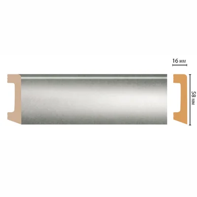 Плинтус напольный DECOMASTER D234-375ДМ (58*16*2400мм)